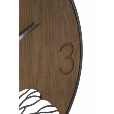 ZEGAR NASTENNY WOOD/LEAF Ø 60X2 cm